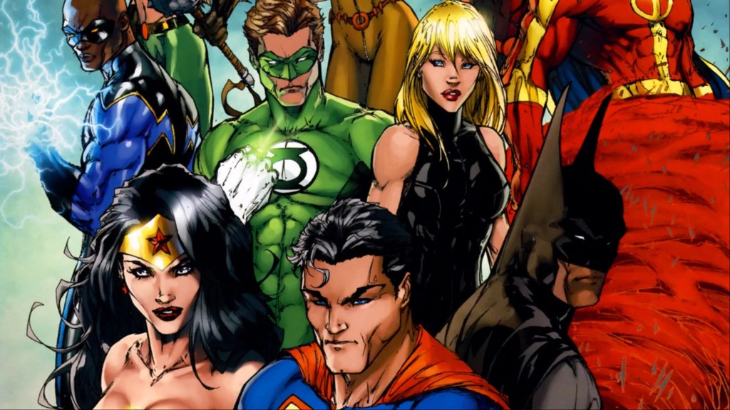 The Justice League from The Tornado's Path