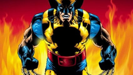 Bone Claw WOlverine walking away from fire