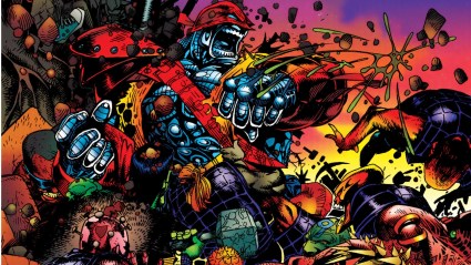 Age of Apocalypse Colossus fighting monsters