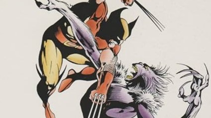 Wolverine battling a Neuri