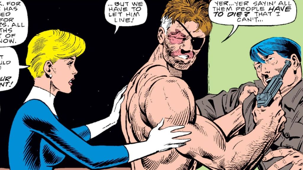 Nick Fury with Hitler in Marvel Comics