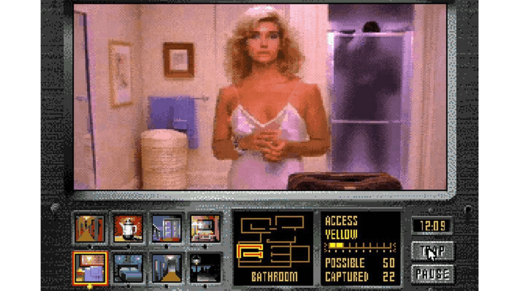 A screenshot from Night Trap (1992).