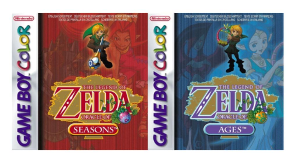 Oracle of Seasons Oracle of Ages Game Boy Color