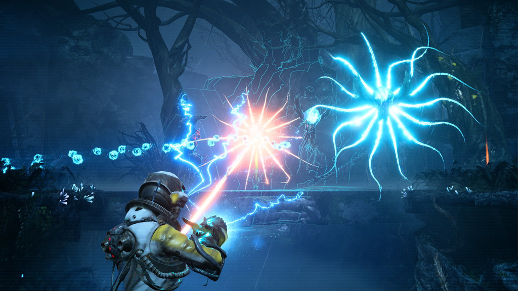 A screenshot from Returnal.