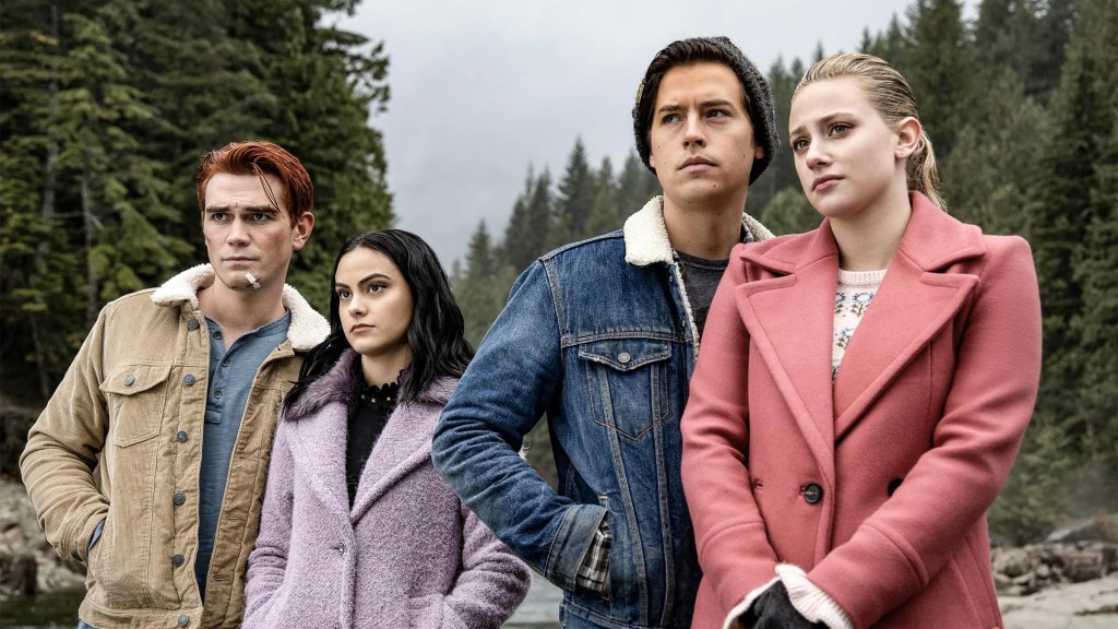 Archie, Veronica, Jughead, and Betty in Riverdale