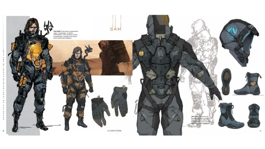 Sam Concept Art Death Stranding 2 On the Beach Art Book