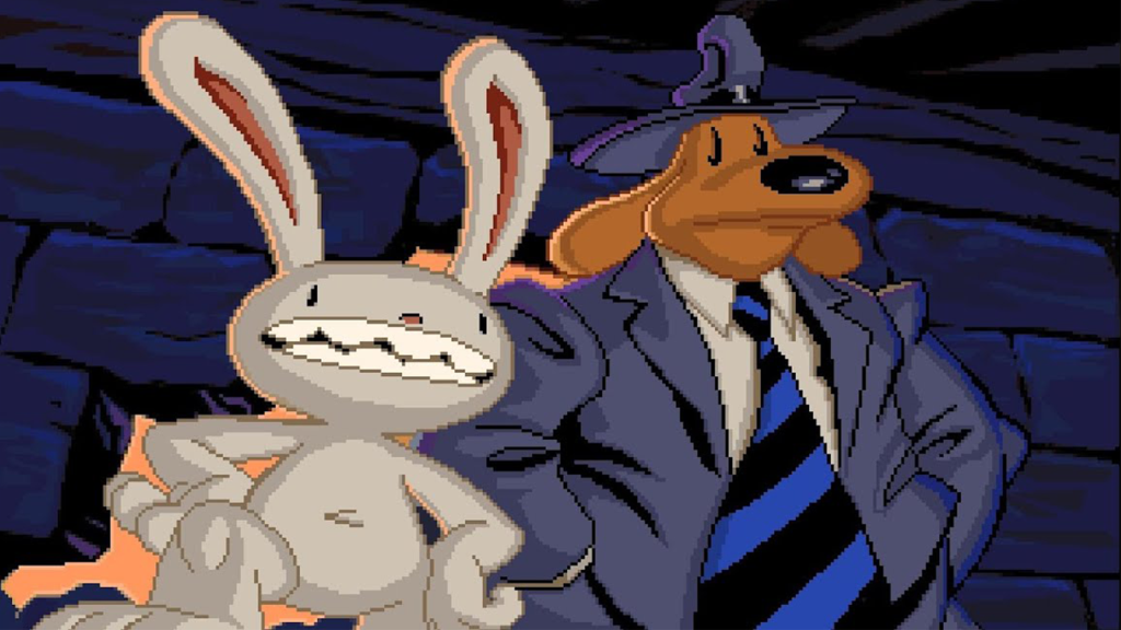 A screenshot from Sam & Max Hit the Road..