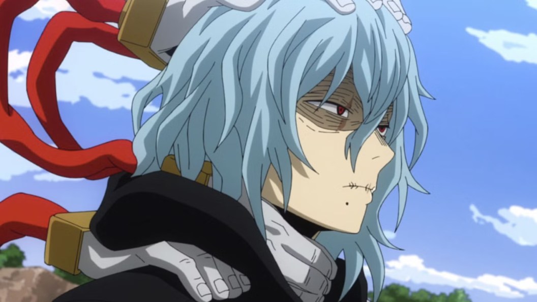 Shigaraki looking serious in My Hero Academia