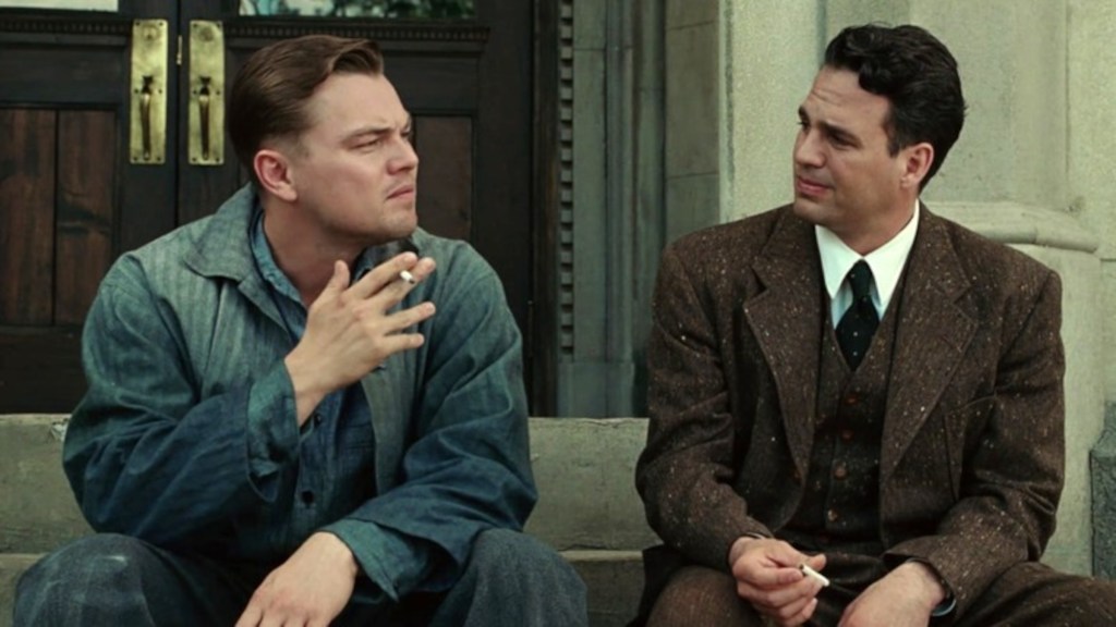 Leonardo DiCaprio and Mark Ruffalo at the end of Shutter Island