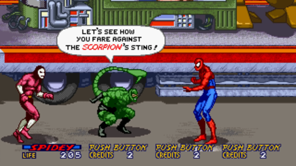 A screenshot from Spider-Man: The Video Game.