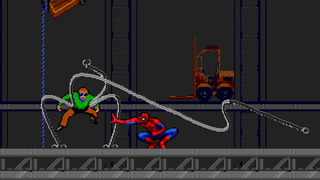 A screenshot from Spider-Man vs. The Kingpin.