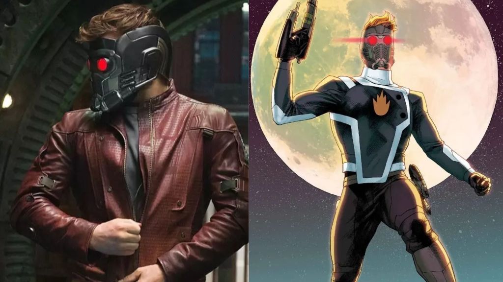 Star Lord superhero suit comparison MCU vs comic books