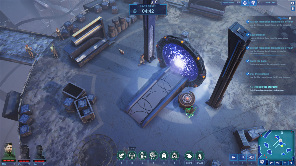 A screenshot from Stargate: Timekeepers.