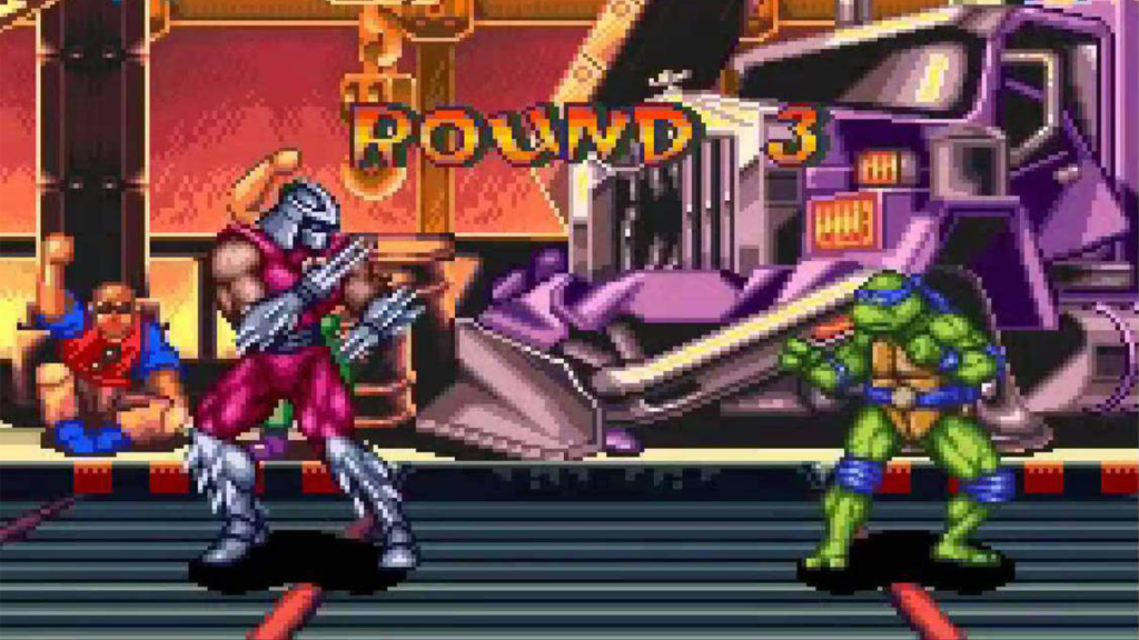 A screenshot from Teenage Mutant Ninja Turtles: Tournament Fighters.
