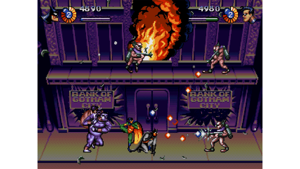 A screenshot from The Adventures of Batman & Robin (1994)
