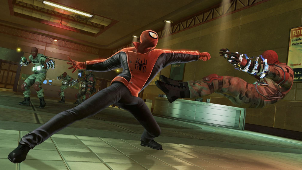 A screenshot from The Amazing Spider-Man 2 (2014).