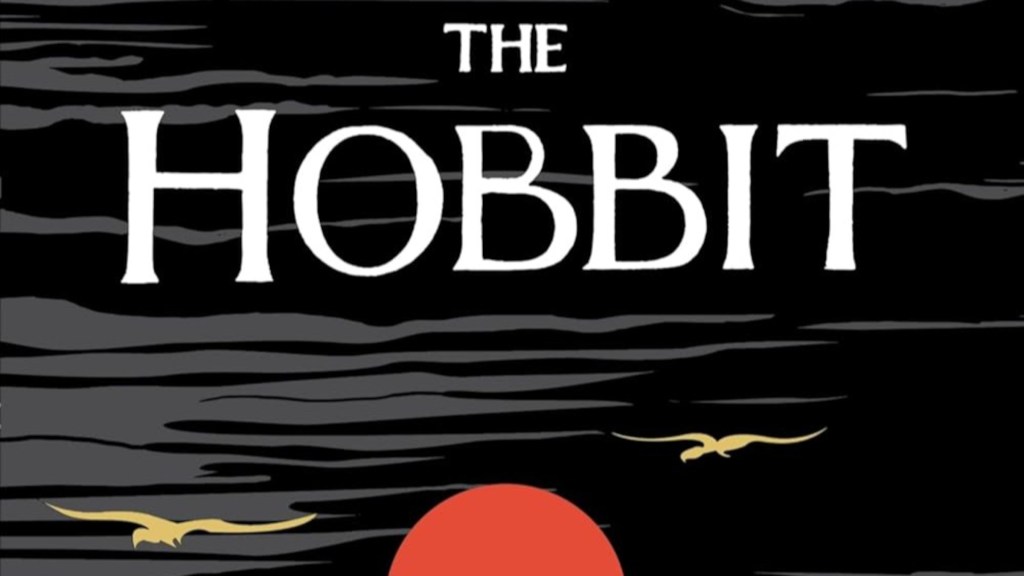 The cropped cover of The Hobbit by J.R.R. Tolkien