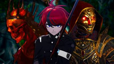 Characters in a row from The Hundred Line: Last Defense Academy, Tainted Grail: Fall of Avalon, and Avowed.