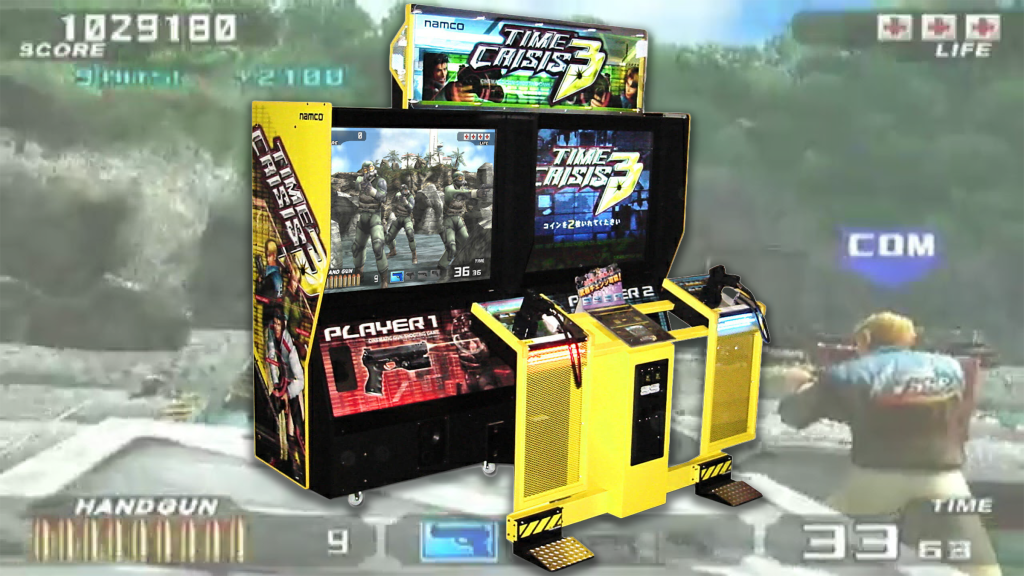 Time Crisis III Arcade Machine and Screenshot.