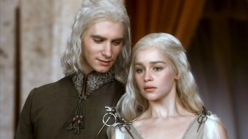 Viserys and Daenerys Targaryen in Game of Thrones