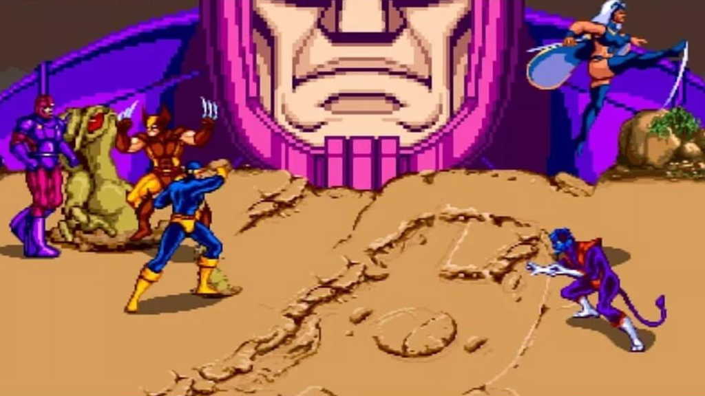A screenshot from X-Men (1992).