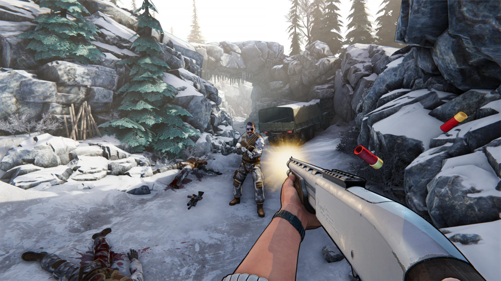 A screenshot from the XIII remake.