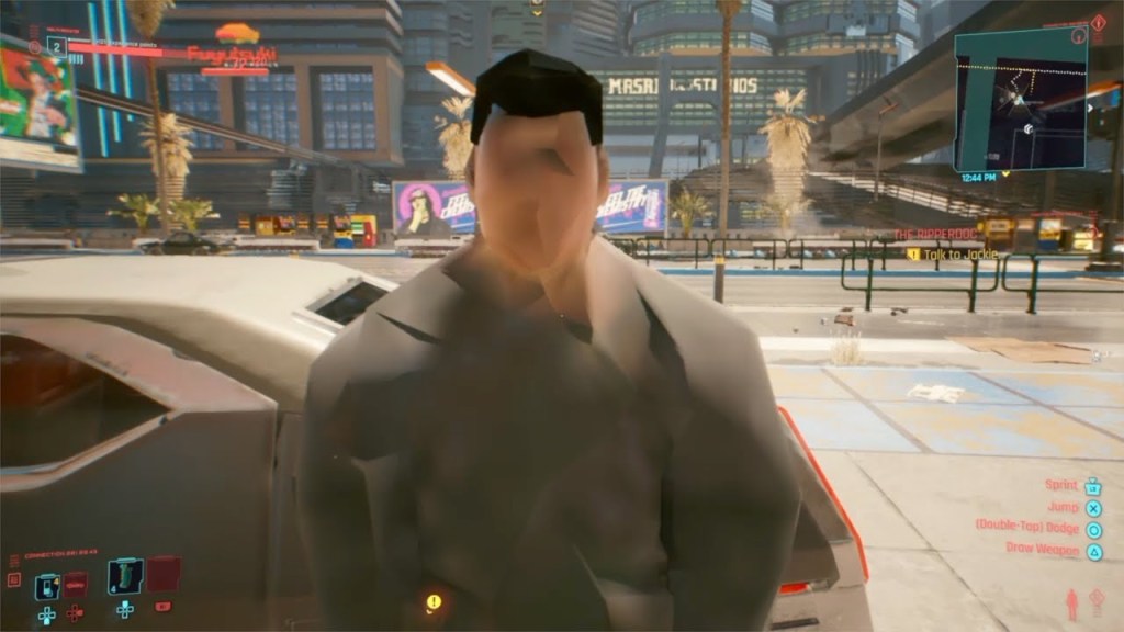A screenshot from Cyberpunk 2077.