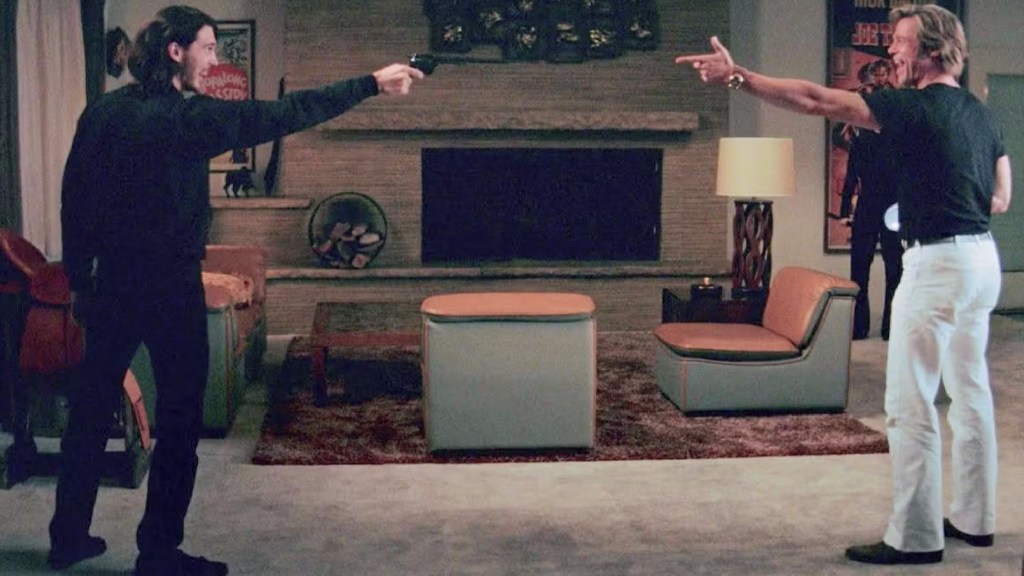 Austin Butler and Brad Pitt in Once Upon a Time in Hollywood