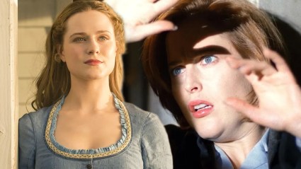 Split image with stills from Westworld and The X-Files