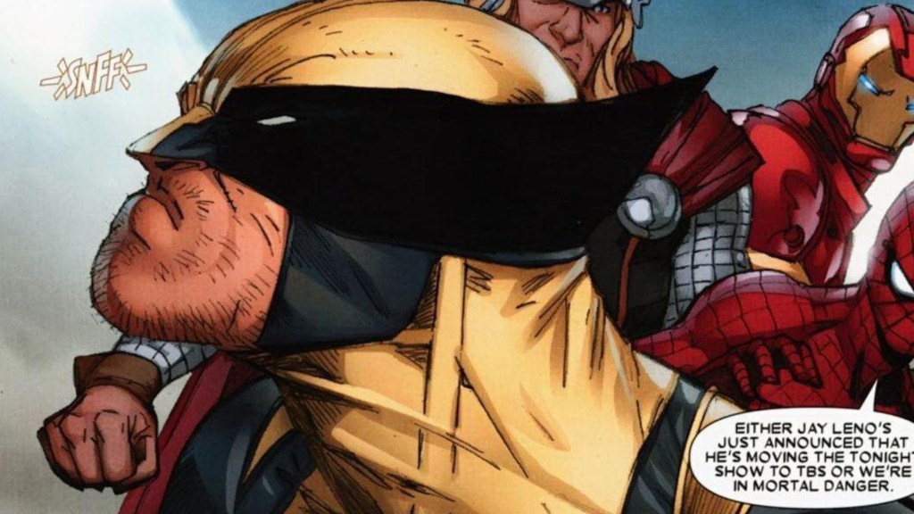 Wolverine sniffing the air in Marvel Comics
