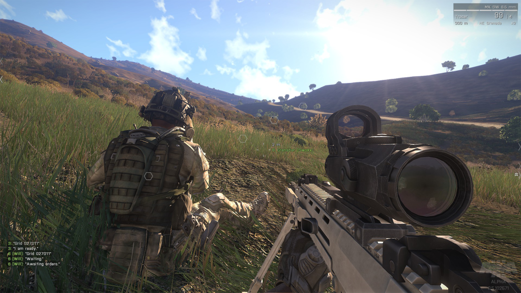 A screenshot from Arma III.