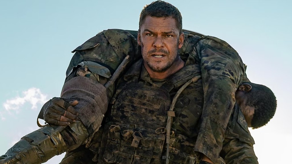 Alan Ritchson in War Machine