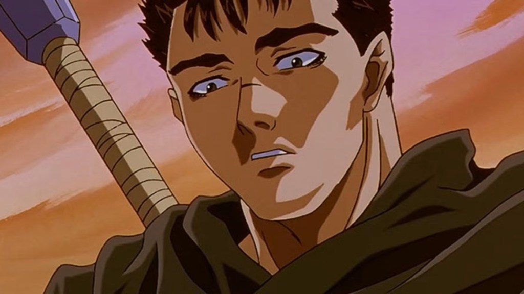 Guts in 1997's Berserk anime