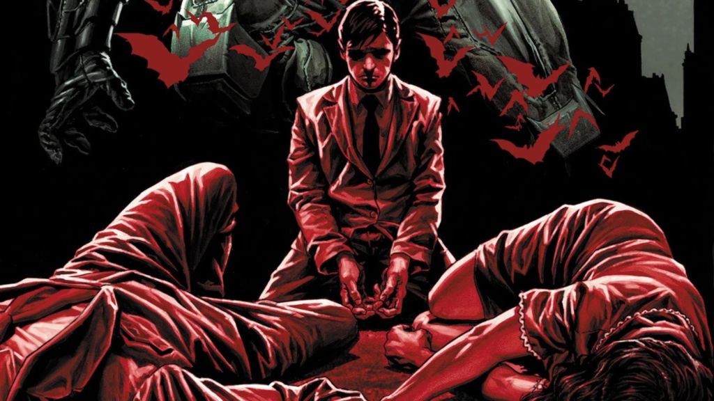 Bruce Wayne with Thomas and Martha in DC Comics
