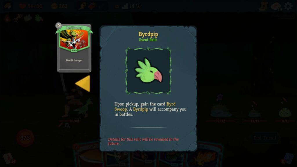 The Byrdpip relic in Slay the Spire II.