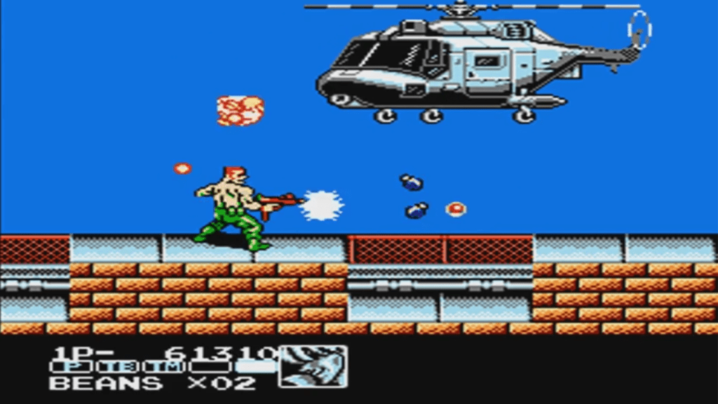 A screenshot from Contra Force