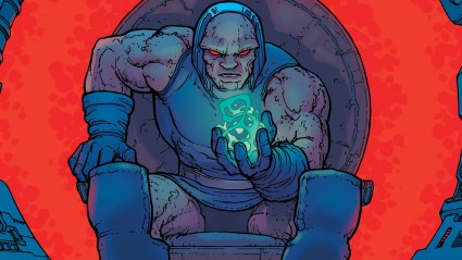 Darkseid Sitting on Throne