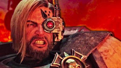 A character from Dawn of War 4 in pain.