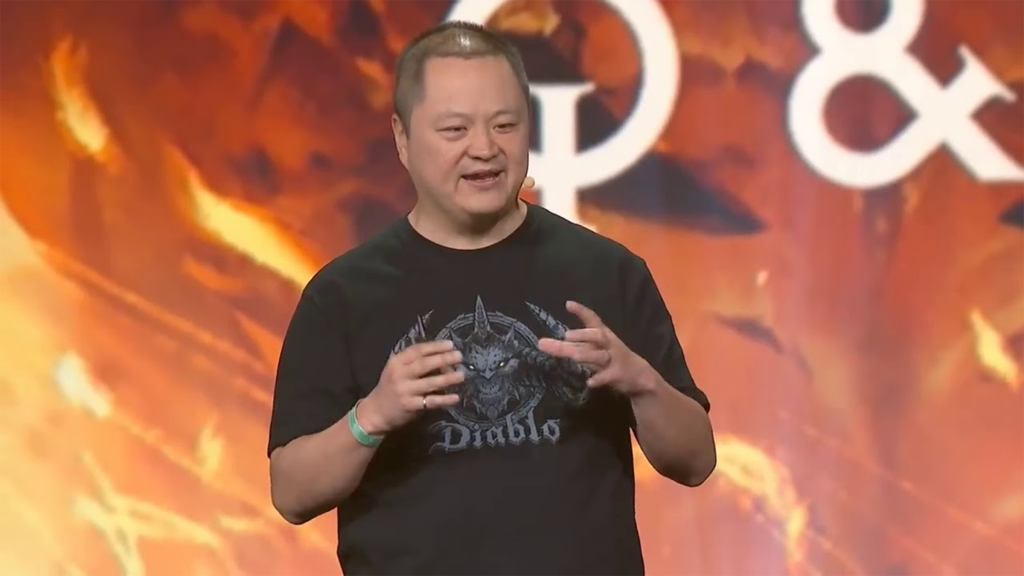 Wyatt Cheng announcing Diablo Immortal at BlizzCon 2018.