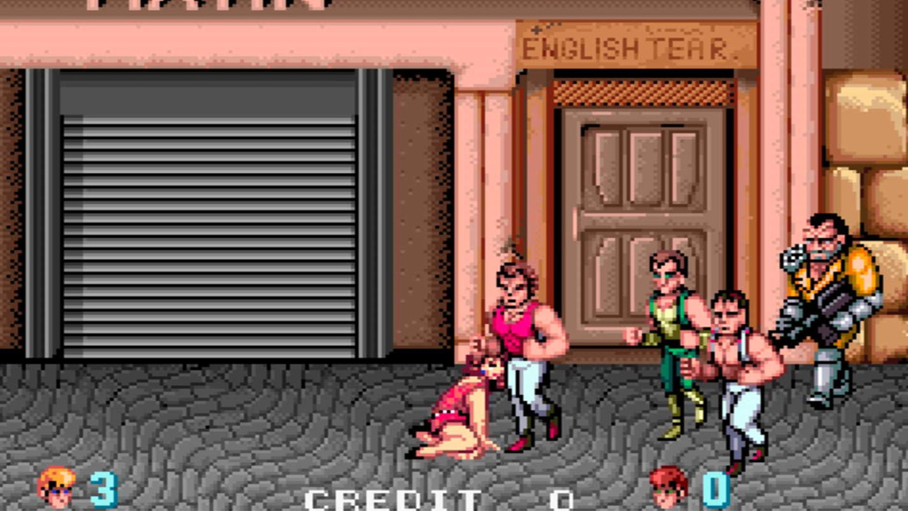 A screenshot from Double Dragon.