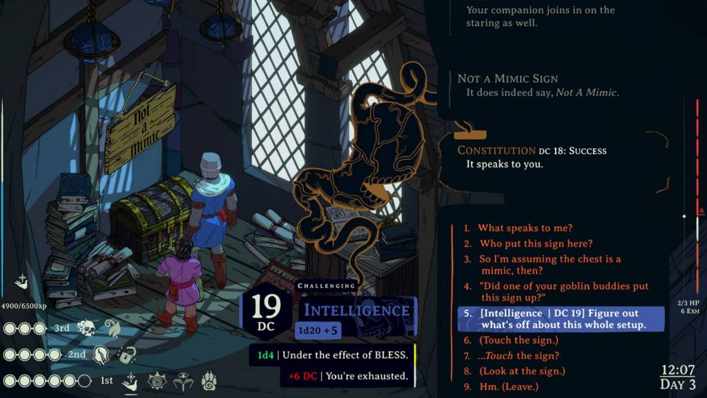 Esoteric Ebb dialogue option in dungeon location