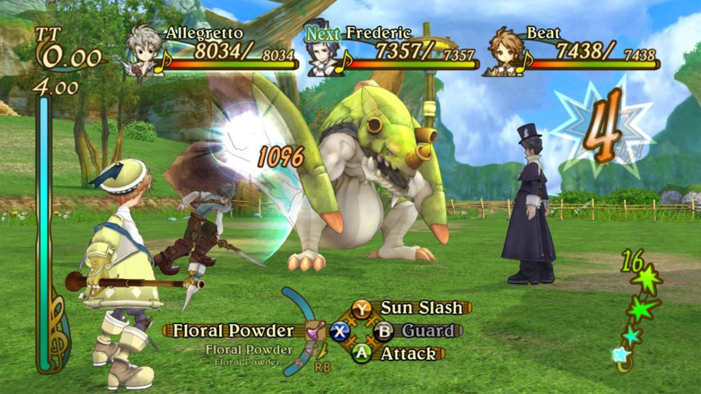 A screenshot from Eternal Sonata on the Xbox 360.
