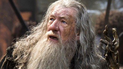 Ian McKellan as Gandalf in The Lord of the Rings.