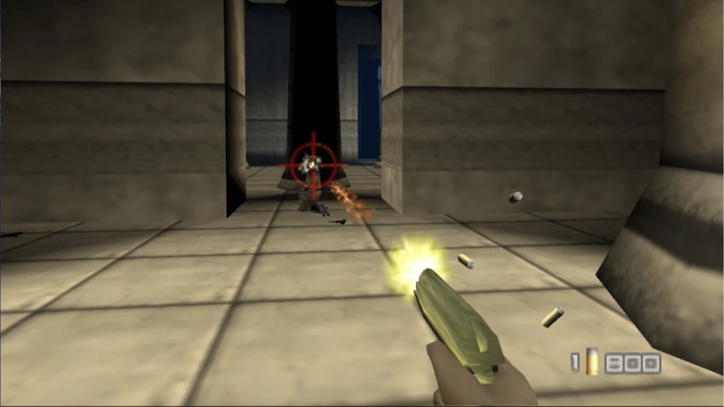 A screenshot from GoldenEye 007.