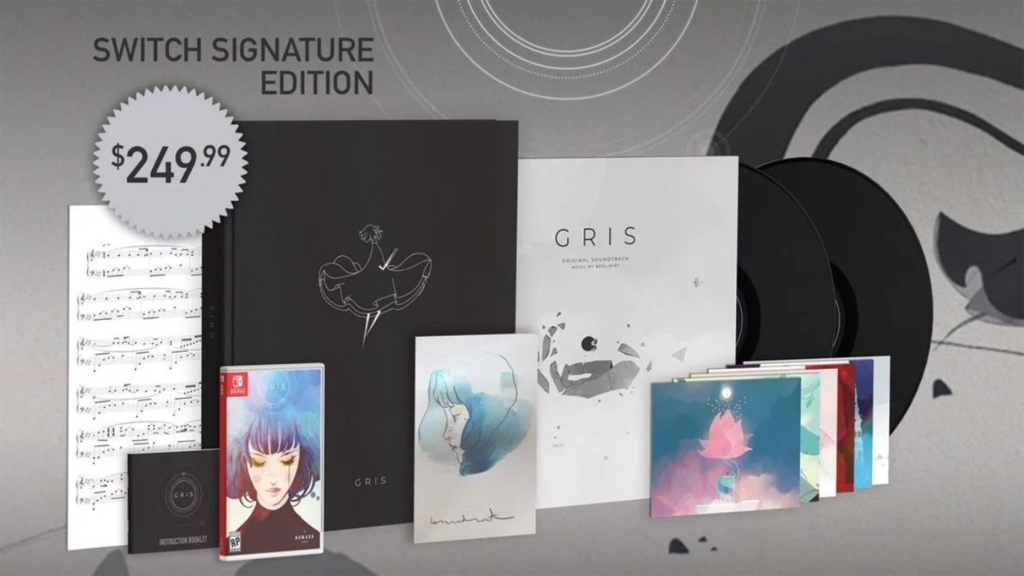 The Gris (Signature Edition) for the Nintendo Switch.