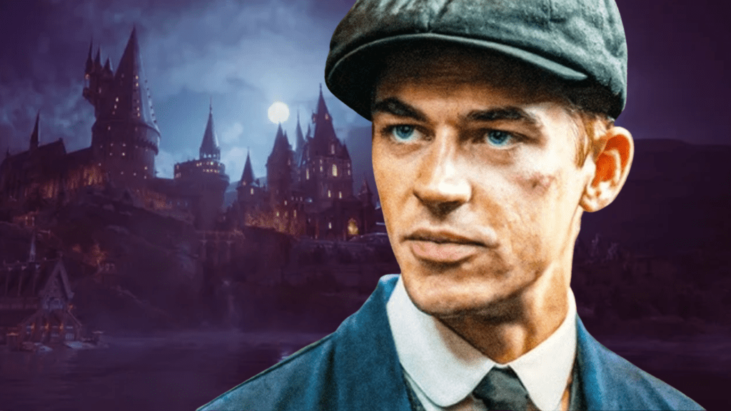 Hero Fiennes Tiffin with Hogwarts