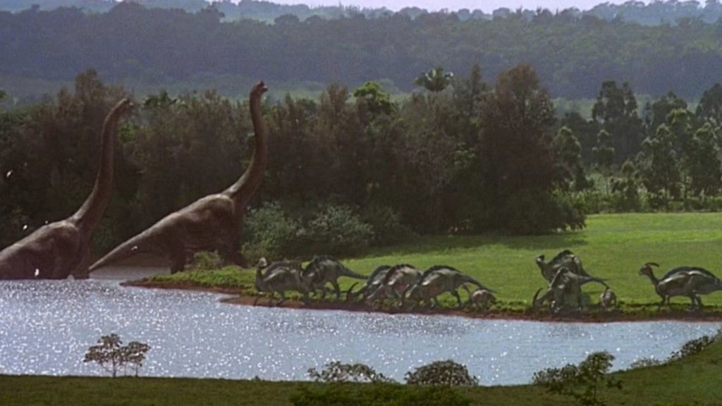 Parasaurolophus in Jurassic Park