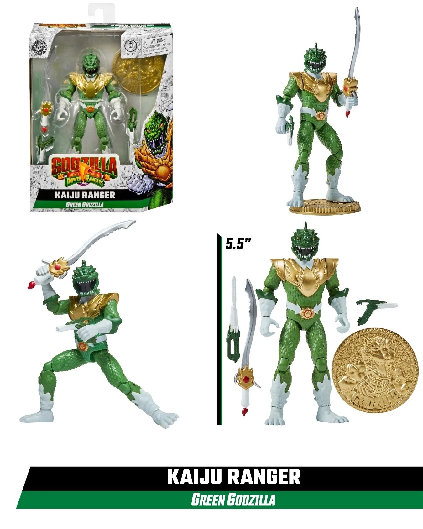 Godzilla Vs Ranger Godzilla vs. Power Rangers Kaiju Figures Are Finally Available (And ...