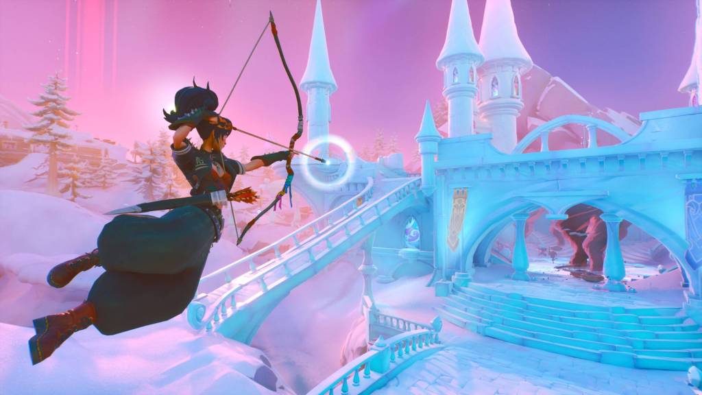 Banshee aiming her bow at someone in Last Flag.