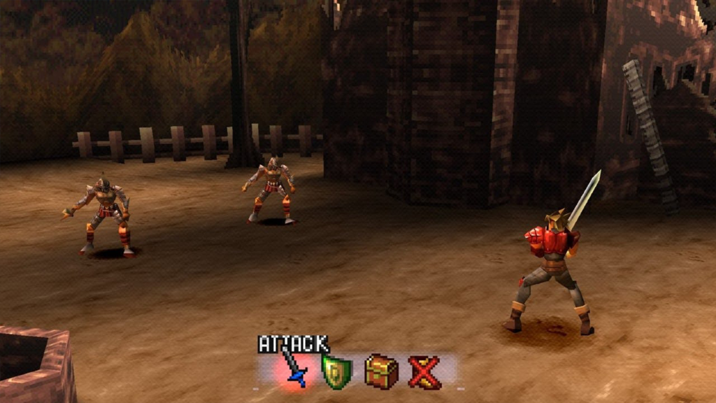 A screenshot from The Legend of Dragoon.